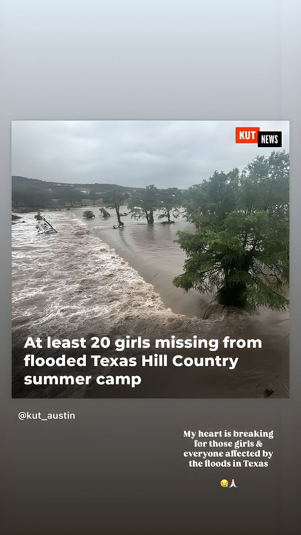 Bobby Witt's wife Maggie shares deeply emotional message after Texas camp floods(via Instagram story)